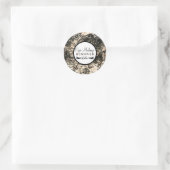 Gold Glamour Rose Schönheit Makeup Remover Runder Aufkleber (Tasche)