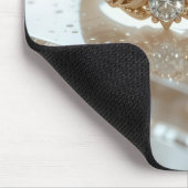 gold glänzender Diamantring Mousepad (Ecke)