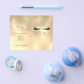 Gold Glass Glitzer Makeup Augapfel Preise Packungs Flyer (Einzeln)