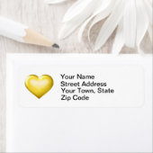 Gold Glass Heart (Insitu)