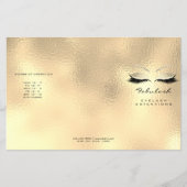 Gold Glass Makeup Eyes Lashes DL 3 Packungsbeilage Flyer (Vorne)