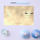 Gold Glass Makeup Eyes Lashes DL 3 Packungsbeilage Flyer (Einzeln)