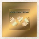 GOLD GLASUNTERSETZER (Vorderseite)