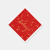 Gold Glaube Handwriting 4 | Urlaubspapier Napkins Serviette (Ecke)