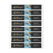 Gold glauben Feiertags-Foto-Rücksendeadresse (Bogen)