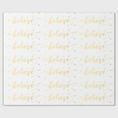 Gold glauben Feiertags-Packpapier der Geschenkpapier (Flach)
