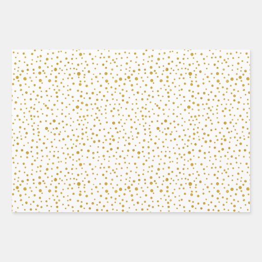 Gold glauben, Schneeflocken Polka macht Weihnachte Geschenkpapier Set (Vorderseite 2)