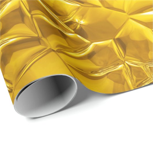Gold Gleam Geschenkpapier (Rolleneckpunkt)