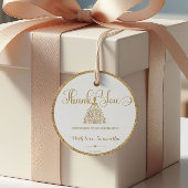 Gold Gliter Princess Baby Dusche Vielen Dank Geschenkanhänger