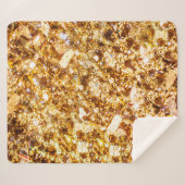 Gold glitter background sherpadecke (Vorderseite (Horizontal))