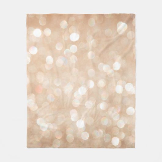 Gold glitter blurred background, christmas fleecedecke (Vorderseite)