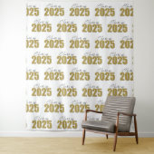 Gold Glitter Class of 2025 Foto Backdrop Wandteppich (Beispiel)