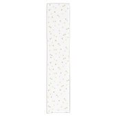 Gold Glitter Confetti Dot Polka Nail Table Runner Kurzer Tischläufer (Vorderseite)