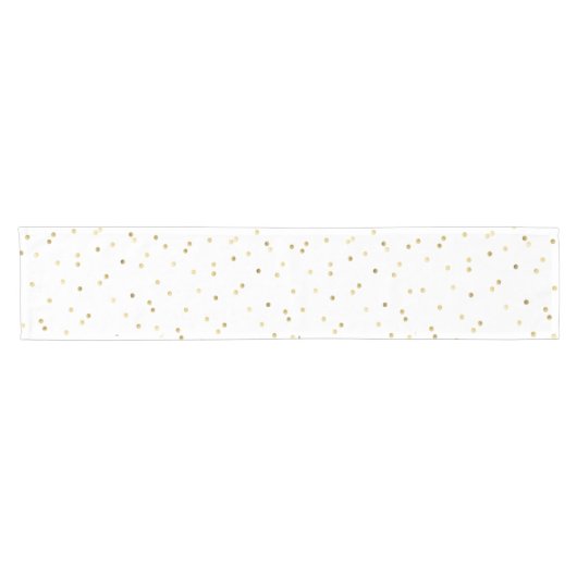 Gold Glitter Confetti Dot Polka Nail Table Runner Kurzer Tischläufer (Horizontal)