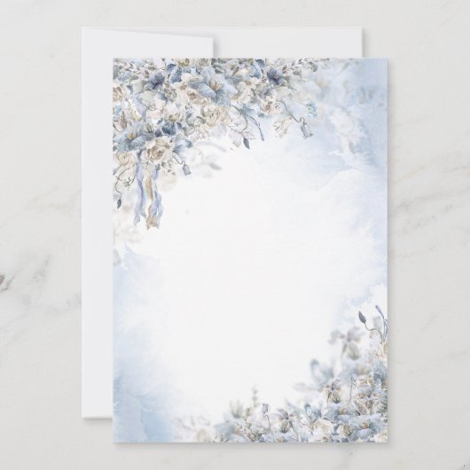 Gold Glitter Dress Flowers Butterfly Sweet 16 Einladung (Rückseite)