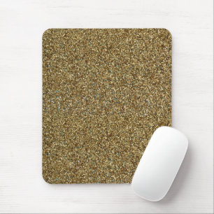 Gold Glitter Druck Metallische Mauspad