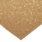 Gold Glitter Effect Tablecloth Birthday Theme Tischdecke (Schrägansicht)