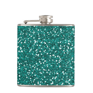 Gold Glitter Faux Folie Konfetti Flachmann