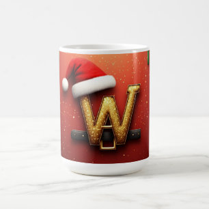 Gold Glitter Feiertags W Für Winter Namen Kaffeetasse