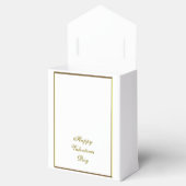 Gold Glitter Flourish Valentine Geschenkschachtel (Geöffnet)