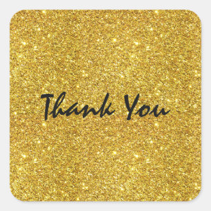 Gold Glitter Funkel Glam Party Aufkleber