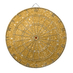 Gold Glitter Funken Dartscheibe