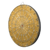Gold Glitter Funken Dartscheibe (Vorderseite rechts)