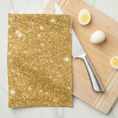 Gold Glitter Funken Geschirrtuch (Viertel Falte)