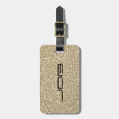 "Gold Glitter" - Gepäckanhänger (Vorderseite vertikal)