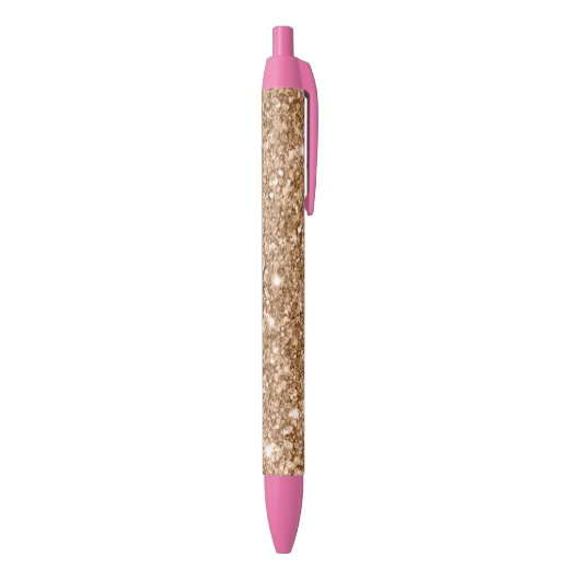 Gold Glitter Glamour Kugelschreiber (Unterseite (Vertikal))