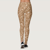 Gold Glitter Glamour Leggings (Rückseite)