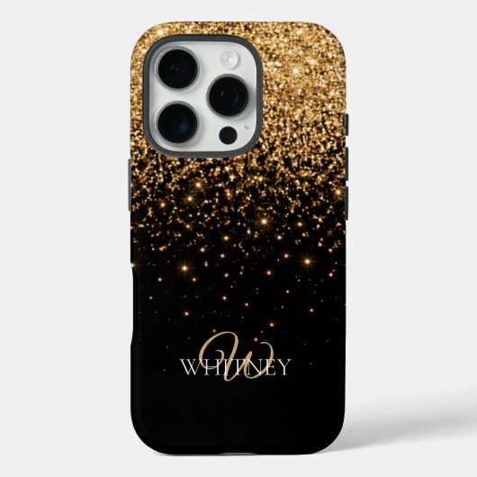 Gold Glitter Glanz Elegante Luxus Textur        Case-Mate iPhone Hülle (Rückseite)