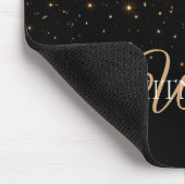 Gold Glitter Glanz Elegante Luxus Textur Mousepad (Ecke)