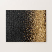 Gold Glitter Glanz Elegante Luxus Textur Puzzle (Horizontal)