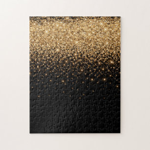 Gold Glitter Glanz Elegante Luxus Textur Puzzle