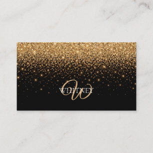 Gold Glitter Glanz Elegante Luxus Textur Visitenkarte