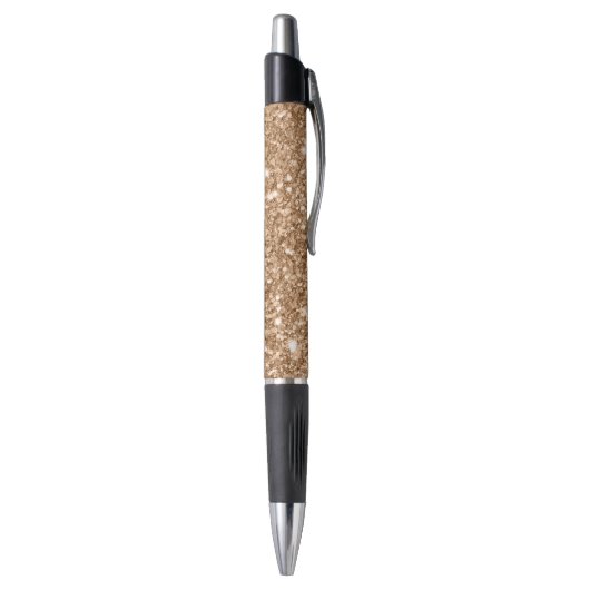 Gold Glitter Glanz Kugelschreiber (Unterseite (Vertikal))