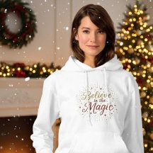 Gold Glitter "Glaube an die Magie" Weihnachten