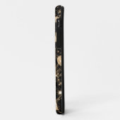 Gold Glitter Herzen Case-Mate iPhone Hülle (Hinten/Links)