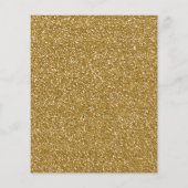 Gold Glitter Hintergrundvorlage Flyer (Hinten)