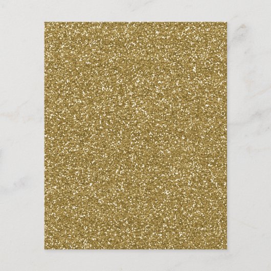 Gold Glitter Hintergrundvorlage Flyer (Vorne)