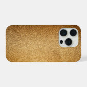 Gold Glitter  iPhone Hülle (Rückseite (Horizontal))