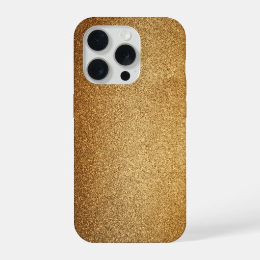 Gold Glitter  iPhone Hülle (Rückseite)