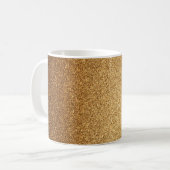 Gold Glitter Kaffeetasse (Vorderseite Links)