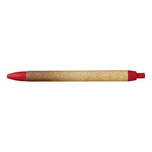 Gold Glitter Kugelschreiber (Vorderseite)