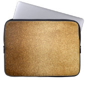 Gold Glitter  Laptopschutzhülle (Vorderseite)