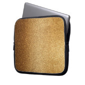Gold Glitter  Laptopschutzhülle (Vorderseite Links)