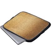 Gold Glitter  Laptopschutzhülle (Vorne Knopf)