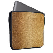 Gold Glitter  Laptopschutzhülle (Vorne Rechts)