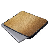 Gold Glitter  Laptopschutzhülle (Vorne Knopf)